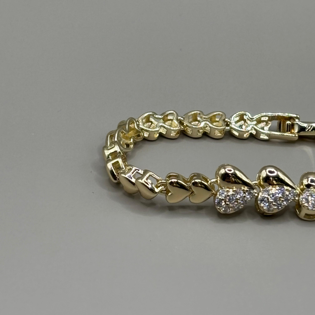 Golden Heartbeat Bracelet