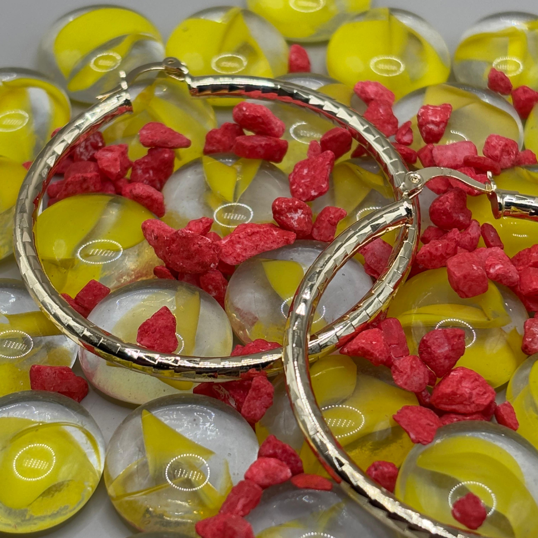Radiant Gold Hoops