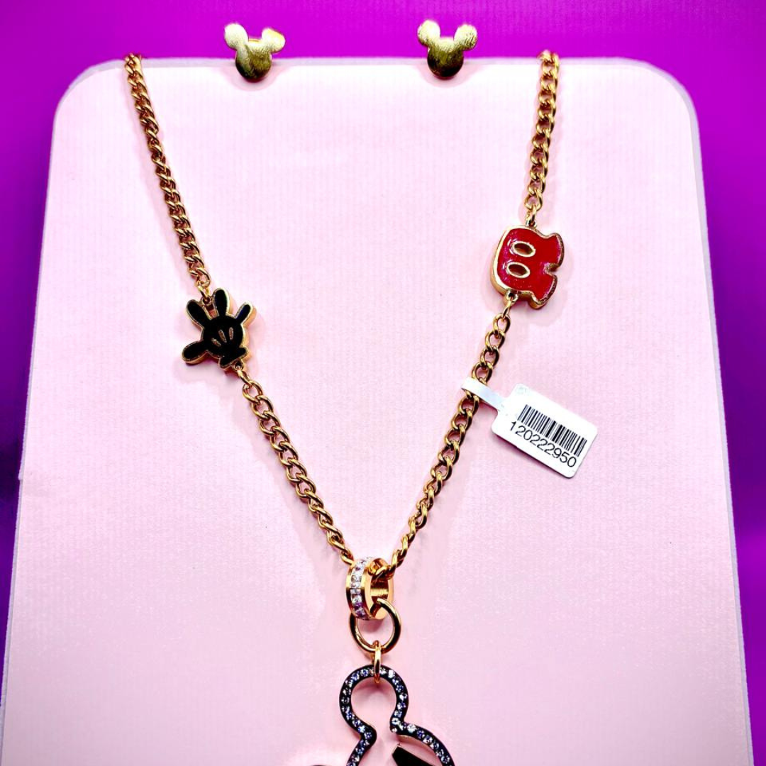 Golden Mickey Charm Set