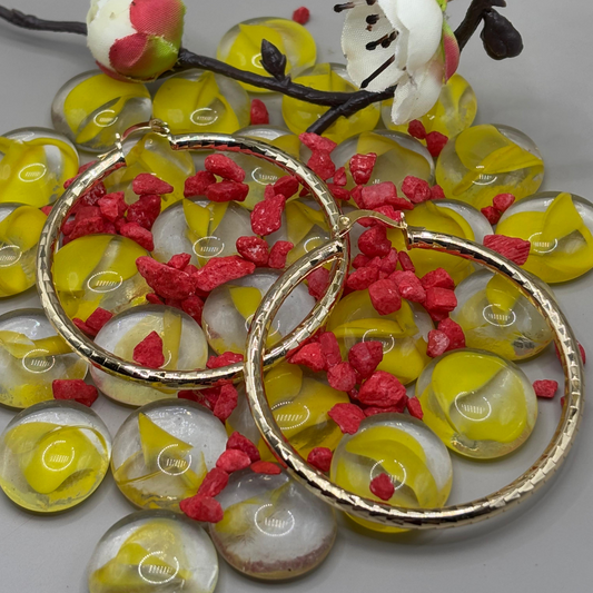 Radiant Gold Hoops